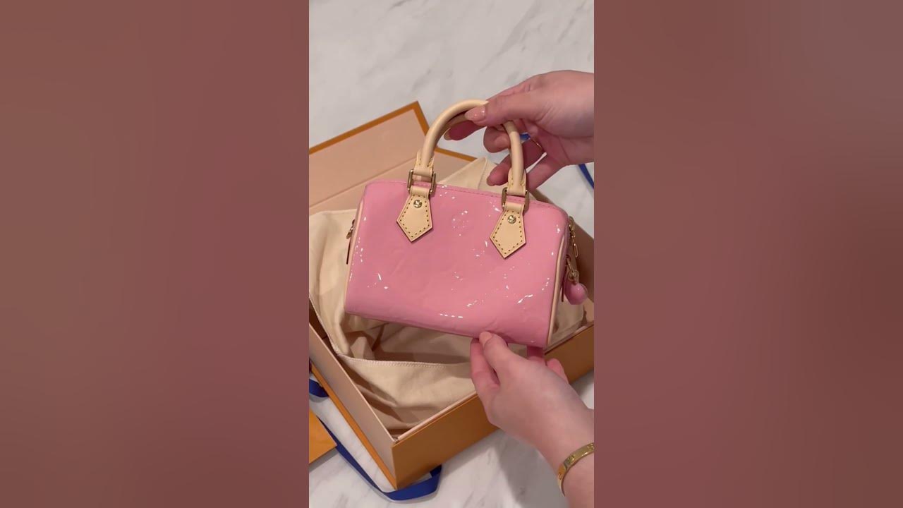 Louis Vuitton: Valentines Day Nano Speedy in Mochi Pink