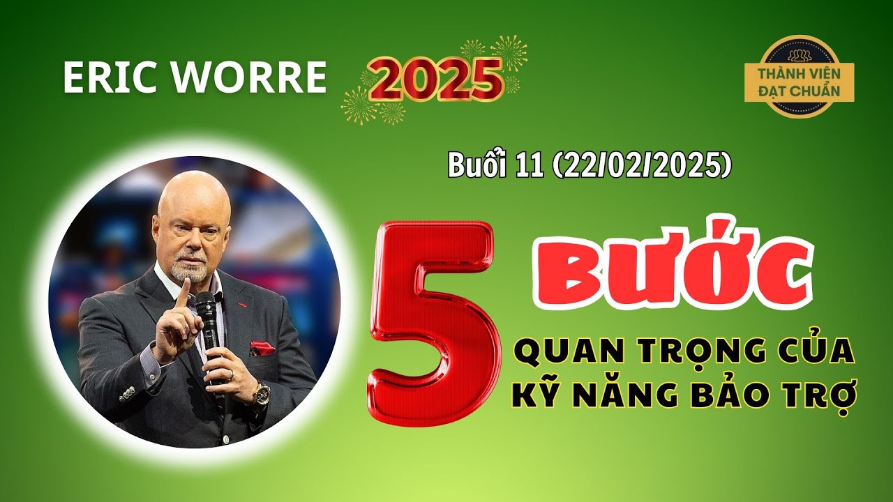 Outline Video ERIC WORRE HUẤN LUYỆN BUỔI 11 - 5 BƯỚC QUAN TRỌNG TRONG KỸ NĂNG BẢO TRỢ