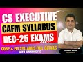 CS Executive CAFM Syllabus ~ CS Executive December 2025 #csexecutiveclasses #csexecutivepreparation