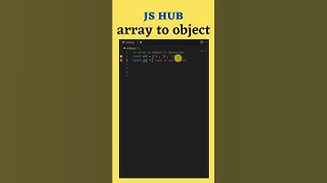 array to object in javascript | javascript array interview questions #shorts #short #javascript #js