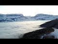 Shahdag in fog. Qusar, Azerbaijan