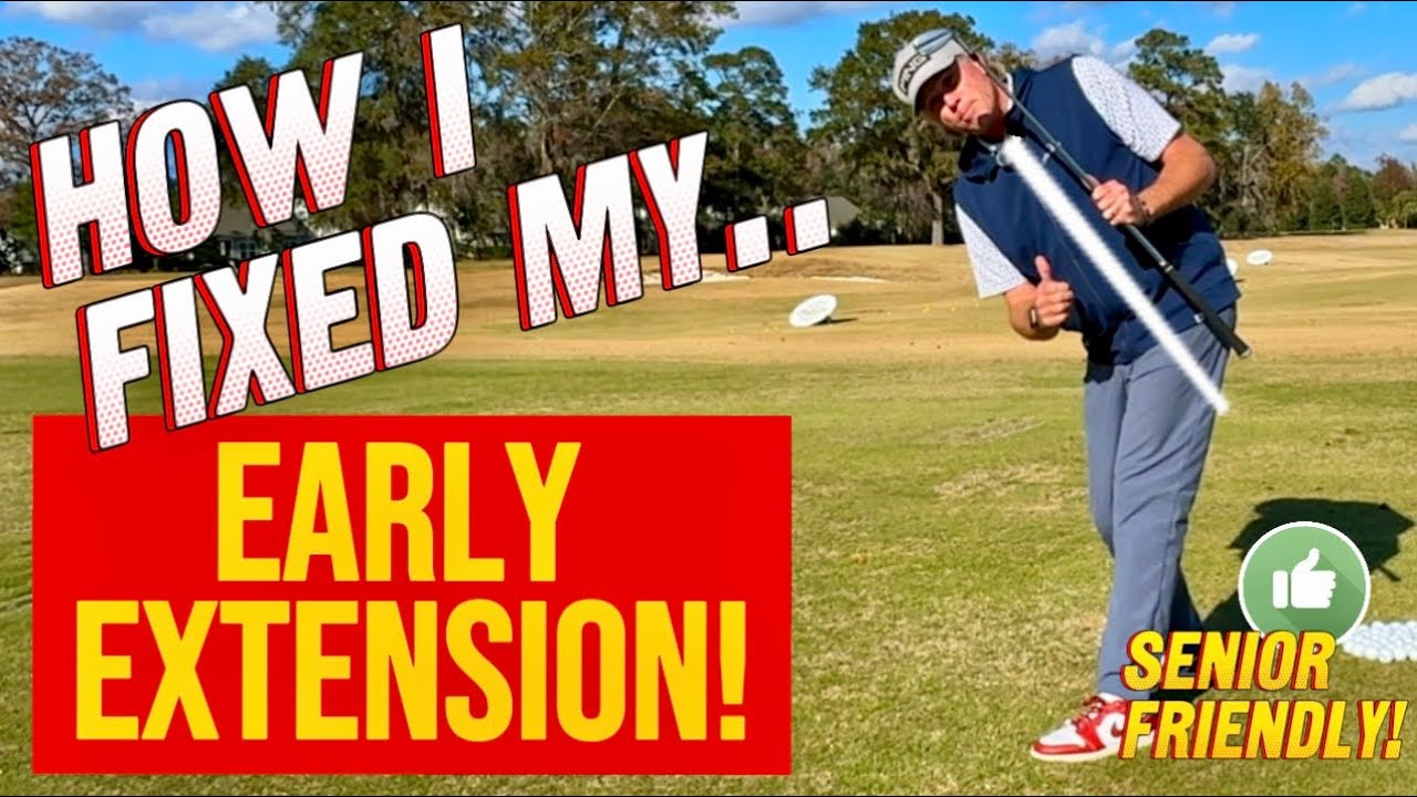 One SIMPLE DRILL that FIXED my EARLY EXTENSION!! #golfswing #golftips #golfinstruction