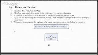 PCA - Lecture 3