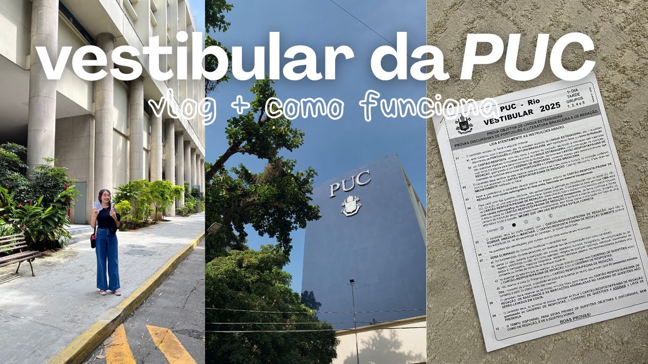 vestibular PUC-RIO: como funciona + grwm & vlog 📝
