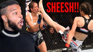 MOST UNUSUAL KNOCKOUTS IN WOMEN&#39;S MMA | Reaction