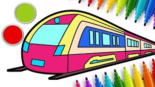 Dibujamos un Tren de Alta Velocidad 3D | Chiki Arte - Aprende a Dibujar | Dibujos para niños