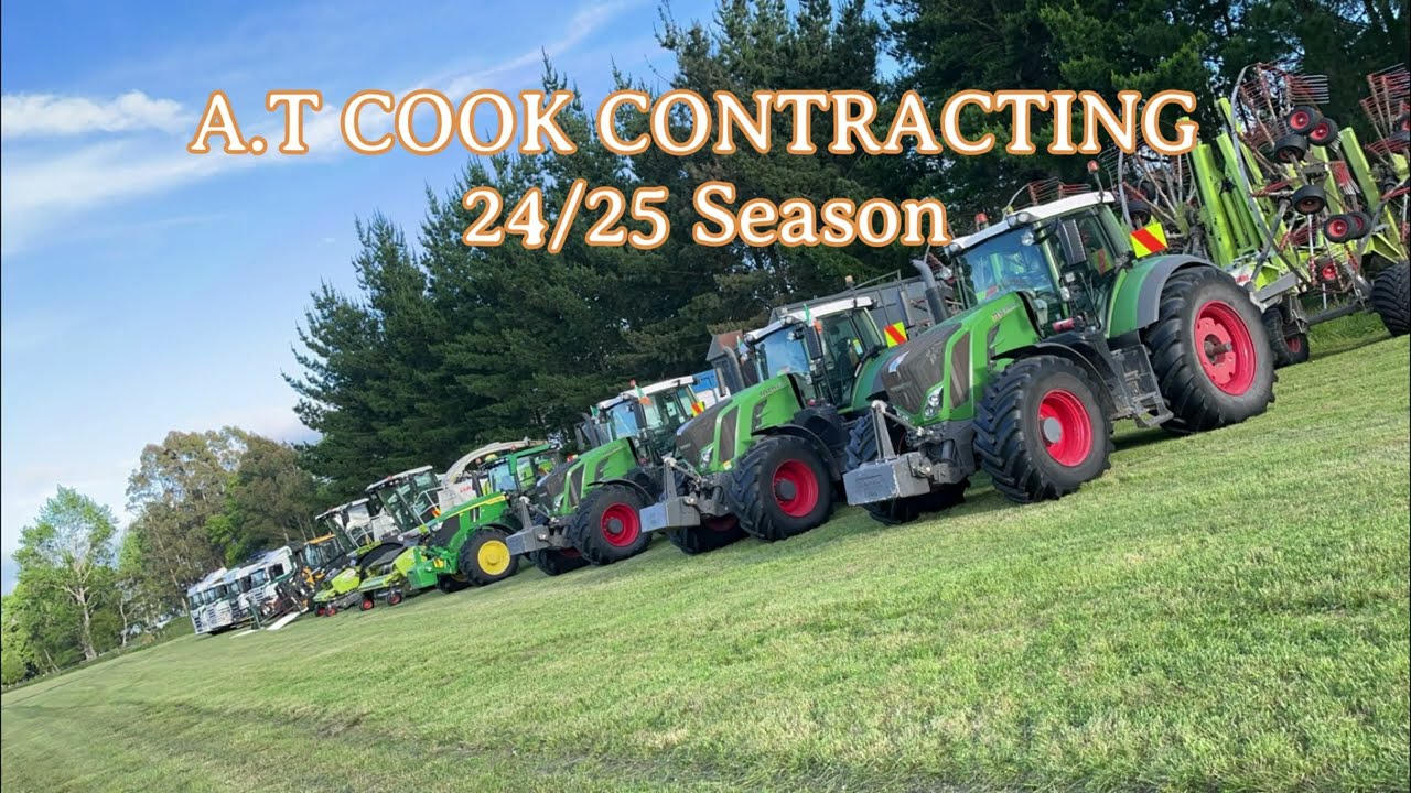 A.T. Cook Contracting 24/25 Season. NZ Silage season