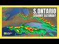 A final day of storms in S. Ontario as heat loses its grip | #forecast