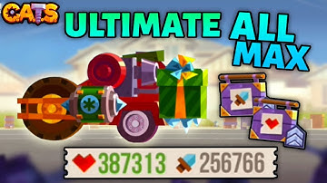 Maxing DAMAGE and HEALTH on an ULTIMATE Machine C.A.T.S - ALL MAX Crash Arena Turbo Stars