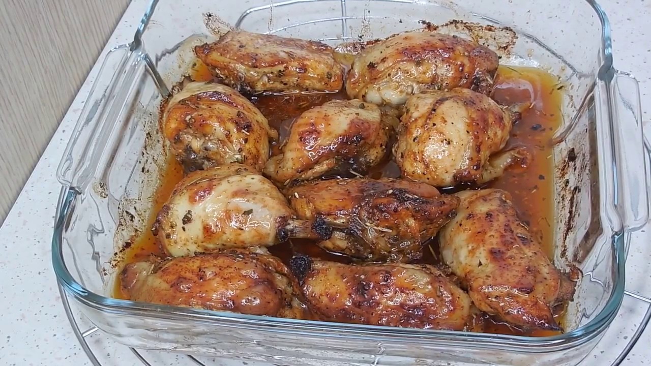 HOW TO BAKE CHICKEN IN THE OVEN RECIPE - HOMEMADE - YouTube