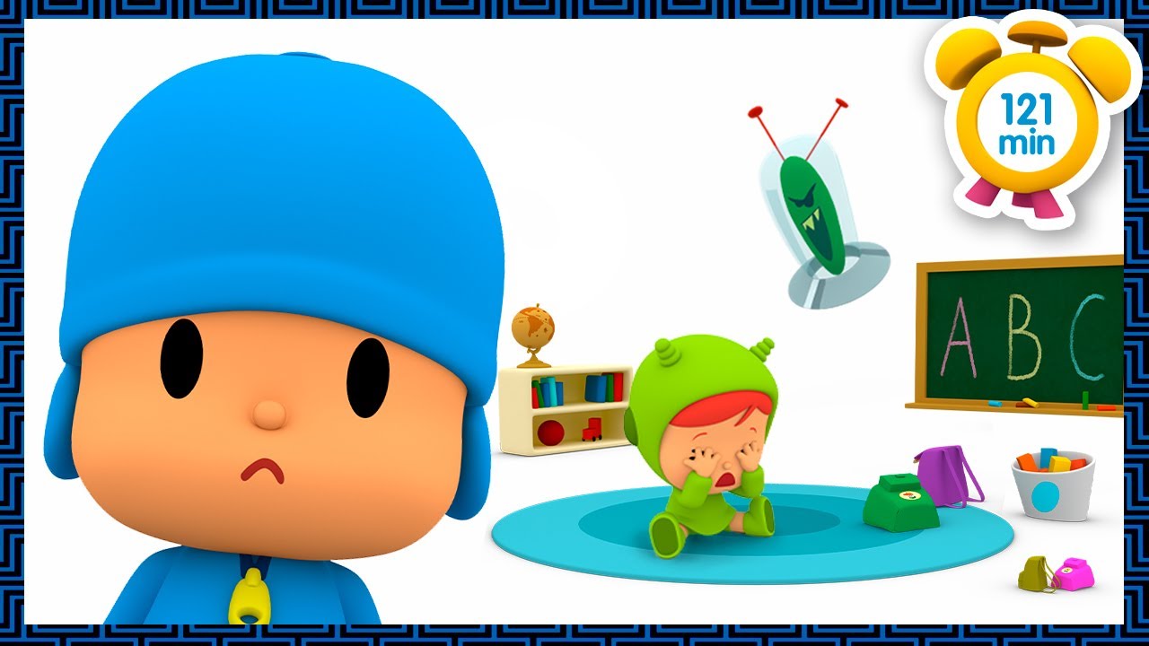 Livro de colorir Pocoyo - Montando Minha Festa