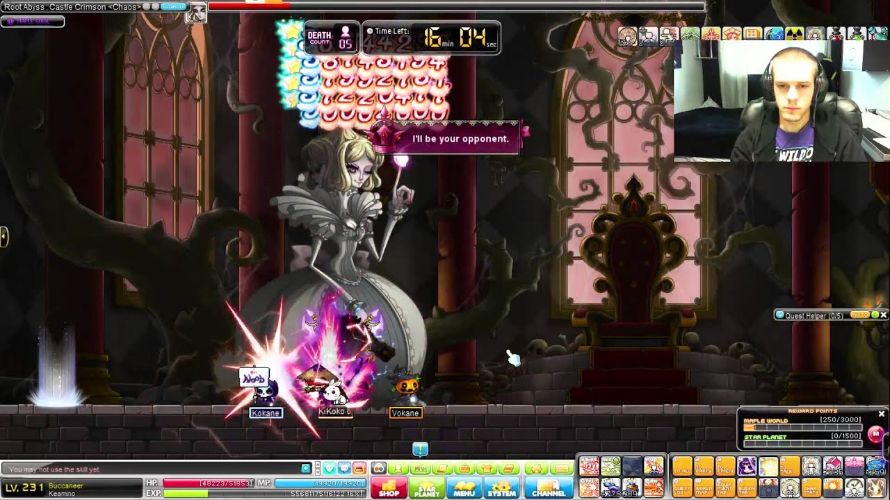 Maplestory Buccaneer Keamino Solos Chaos Queen!