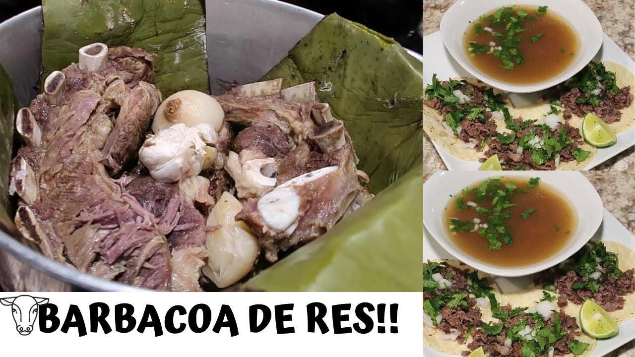 ?COMO HACER BARBACOA EN CASA!! CON TACOS ,CONSOME Y SALSA (BARBACOA  RECIPE) #BARBACOA #TACOSYCONSOME - YouTube