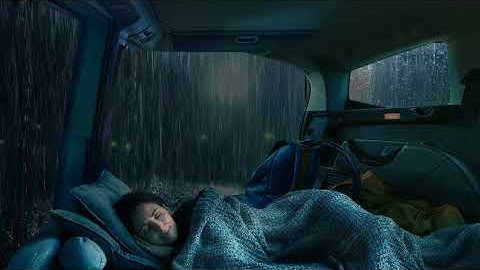 Rain Sounds For Sleeping - 99% Instantly Fall Asleep With Rain Sound  outside the window At Night