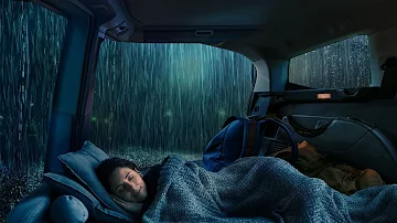 Rain Sounds For Sleeping - 99% Instantly Fall Asleep With Rain Sound  outside the window At Night