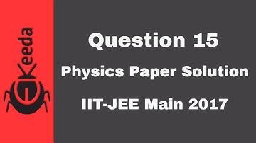 IIT-JEE Main 2017 - Physics Paper Video Solution - Question 15 | Ekeeda.com