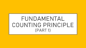 Fundamental Counting Principle Part 1