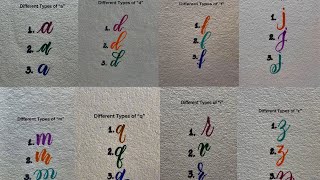 Different Types Of A-Z Brushpencalligraphy