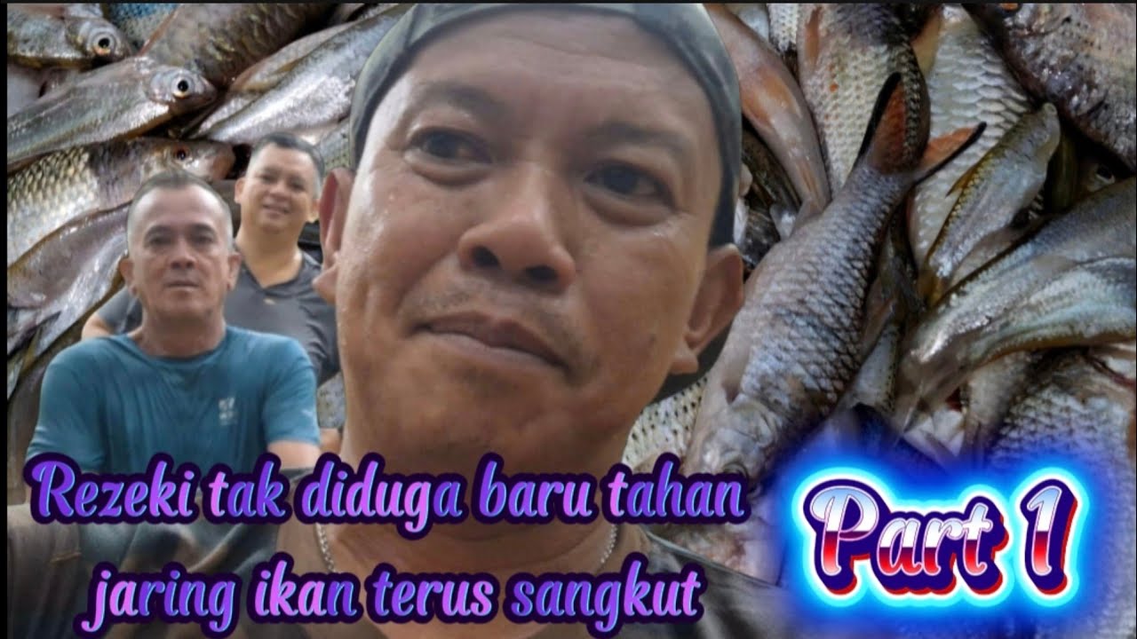 tahan jaring ikan rezeki musim ikan naik ke rantau akibat banjir.(part1)