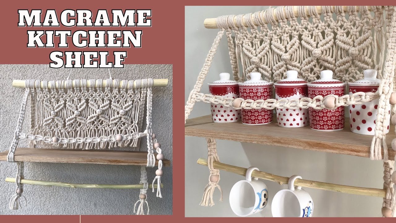 #macrameshelf #makromerafyapımı
Macrame Shelf / Makrome Raf / Eşimle mutfak rafı yaptık/DIY