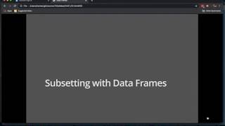 Chapter 7-2:  Data Frames (part 2)