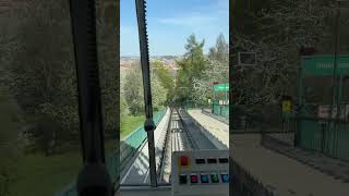 Ride the funicular with a view of Prague - 4k - Beautiful view