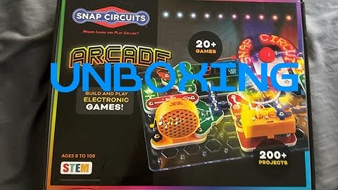 Unboxing Snap Circuits Arcade Kit