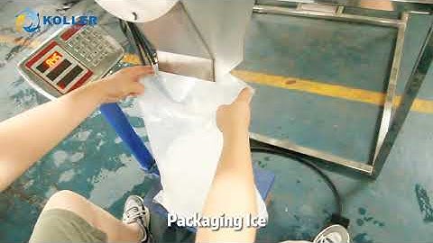 How Koller semi automatic ice packing equipment for tube ice machine work? This video will show you.