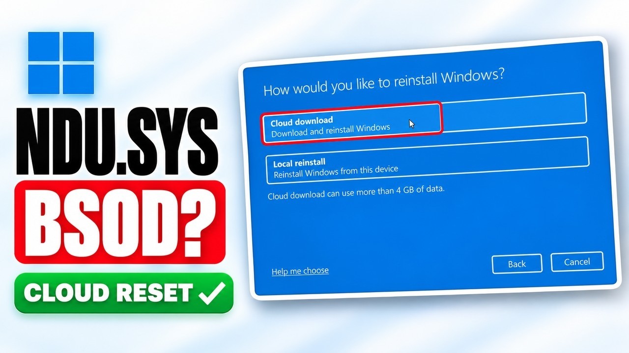 How to Fix Ndu.sys Blue Screen Error on Windows 11 - YouTube