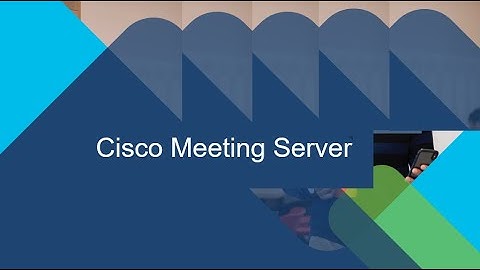 Cisco CMS Training day 1