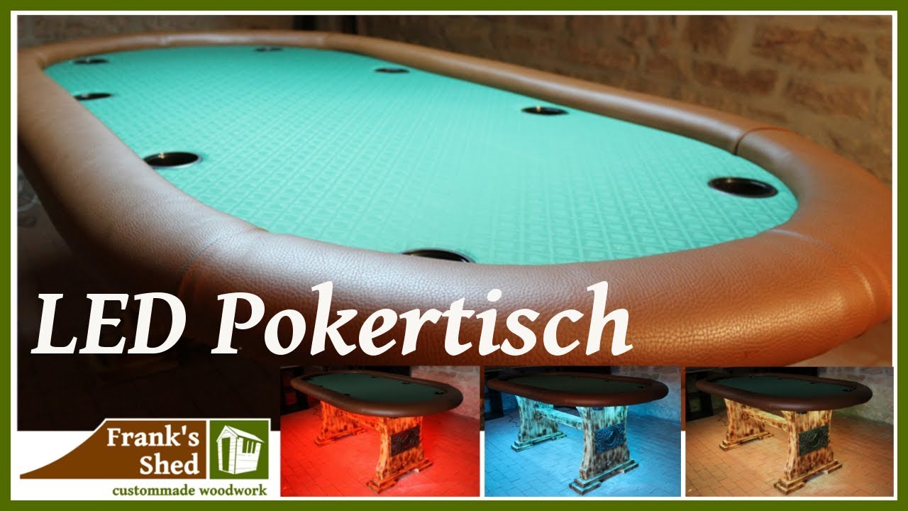 DIY Pokertisch, LED Tisch selber bauen