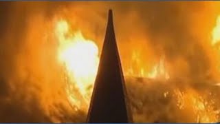 Fire tears through historic church in Amsterdam