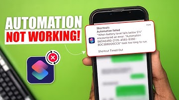 How to Fix Automation Failed Error on iOS | Automation Not Working in iOS