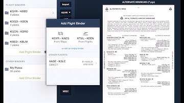 ForeFlight Feature Focus: Plate Flight Binders