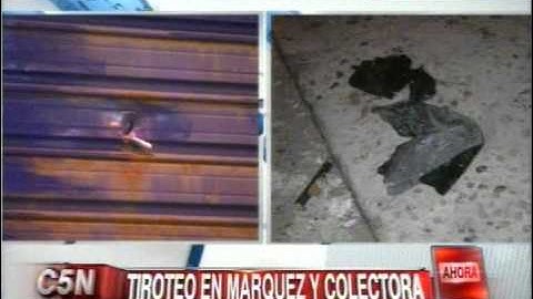 C5N - POLICIALES: TIROTEO EN COLECTORA DE PANAMERICANA Y MARQUEZ