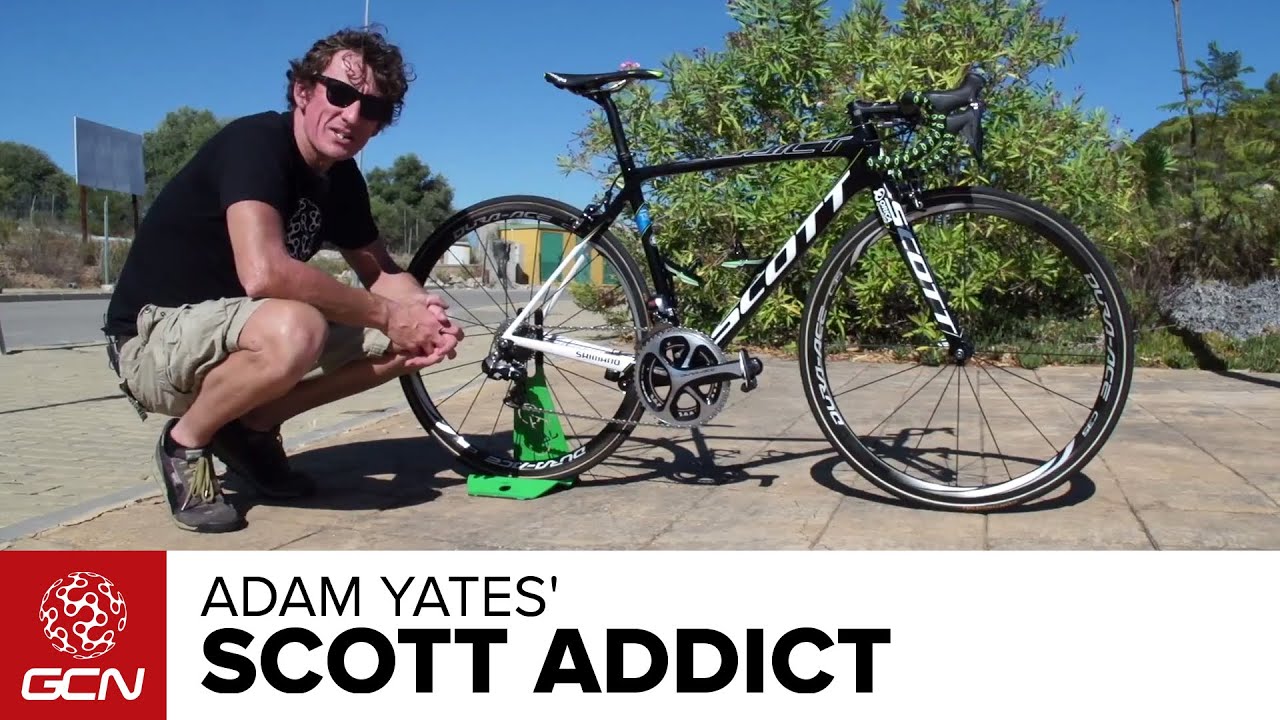 アダム イェーツの Scott Addict ブエルタ ア エスパーニャ14 Equipment じてトレ