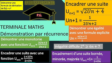 8 exercices sur la démonstration par récurrence avec explications complètes. #lycée #maths
