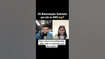 SA Bootcamper Rukmani got job at AWS #aws #interview