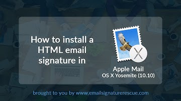 How to install a signature in Apple Mail OS X Yosemite (10.10)