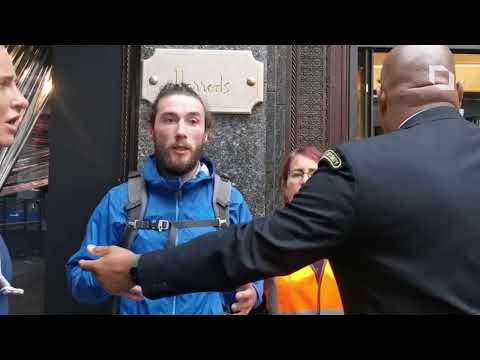 Harrods sprayed with