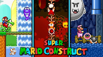Super Mario Construct is INSANE! - Mario Maker Fan Game for PC