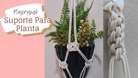 SUPORTE PARA PLANTA EM MACRAMÊ #SHORTS