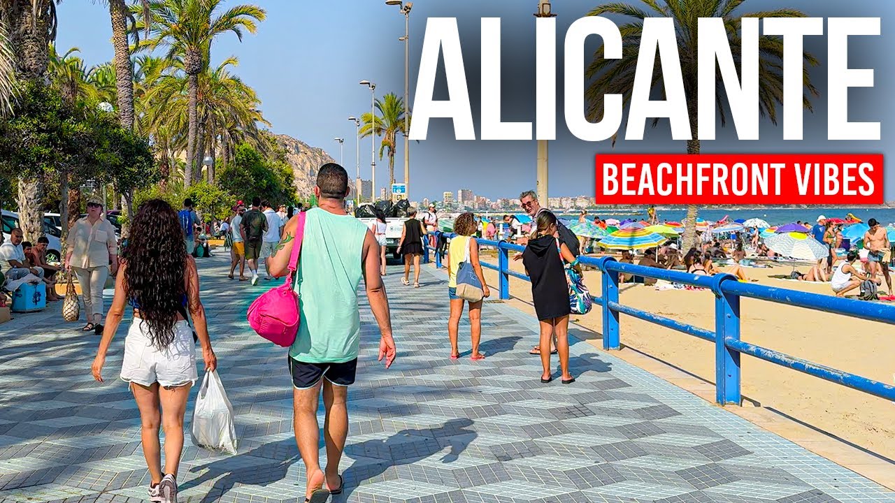 АЛИКАНТЕ, Испания 🇪🇸 Солнце, море и Коста-Бланка | Пеший тур в формате 4K 2025