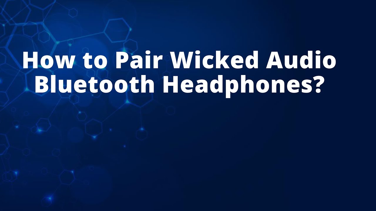 How to Pair Wicked Audio Bluetooth Headphones? - YouTube