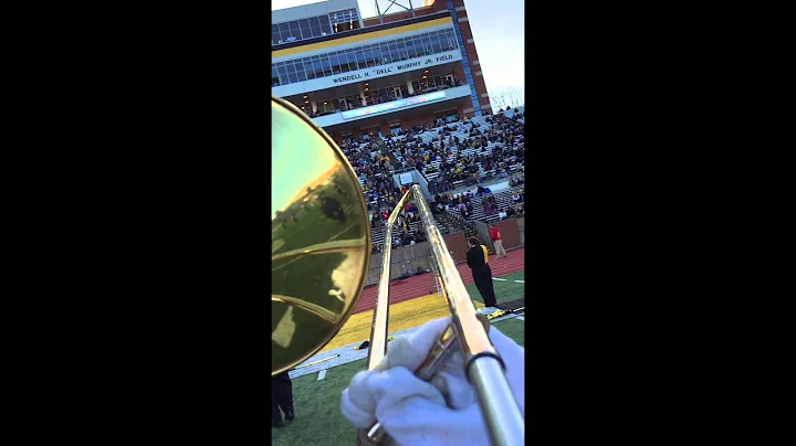 Appalachian State Marching Band Trombone Cam 11-29-14 "British Invasion"