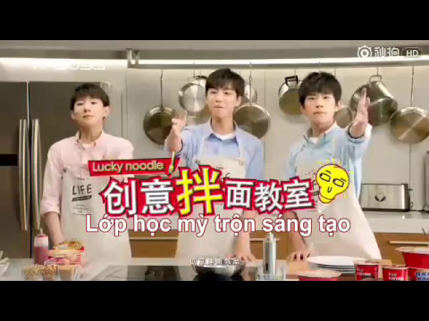 [Vietsub][LãnhCungST] TFBOYS quảng cáo mì trứng Khang Sư Phụ - youtube