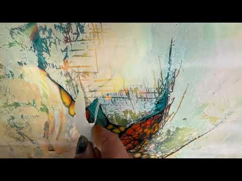 member video with commentary Abstract layering on top of a 2 foot blowout
