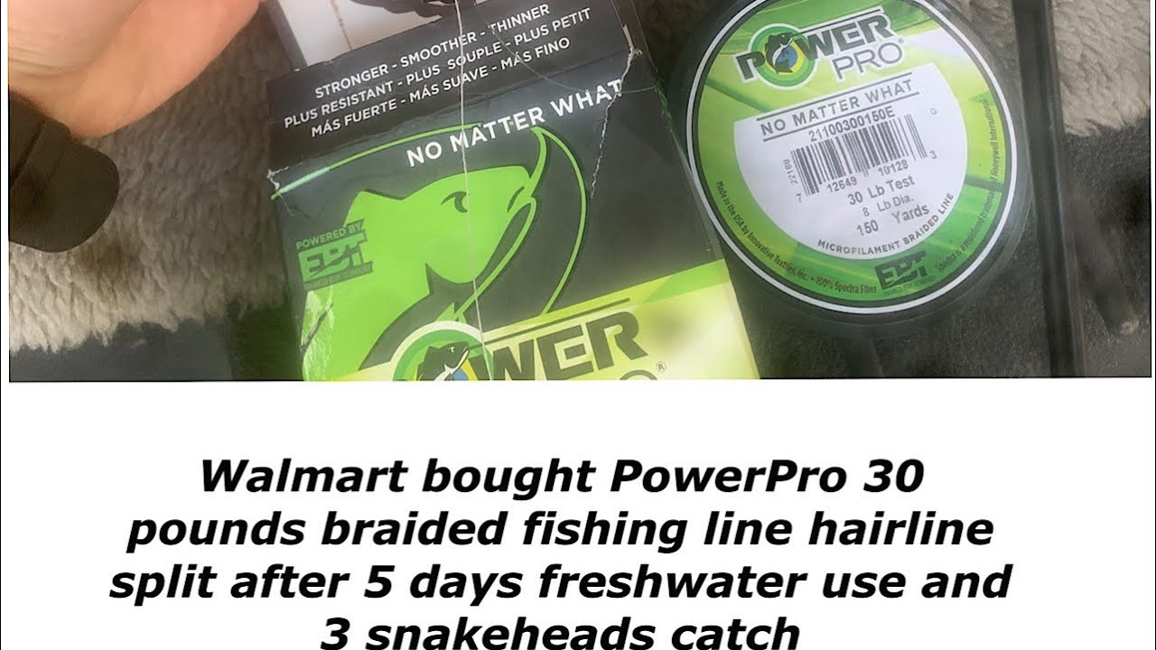 Walmart power pro braided fishing line review (ok but only good for 5
