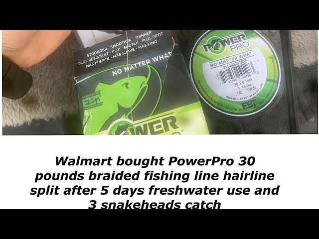 Walmart power pro braided fishing line review (ok but only good for 5 days freshwater fishing) - YouTube Walmart power pro braided fishing line review (ok but only good for 5 days freshwater fishing) - YouTube