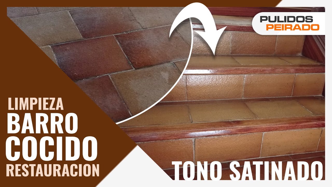 ✓ Limpieza y Tratamiento de Suelo de Barro Cocido TONO SATINADO | Pulidos  Peirado - YouTube
